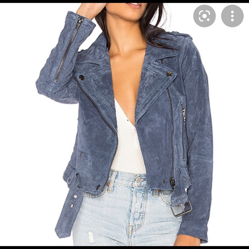 Blank Denim Suede Jacket Small